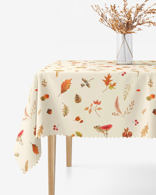 Eckige Tischdecke Teflon - Herbstliche Natur