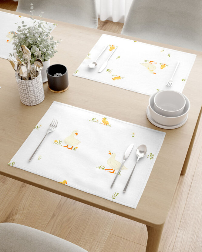 Ostern Tischset 100% Baumwolle - Enten - 2 Stück