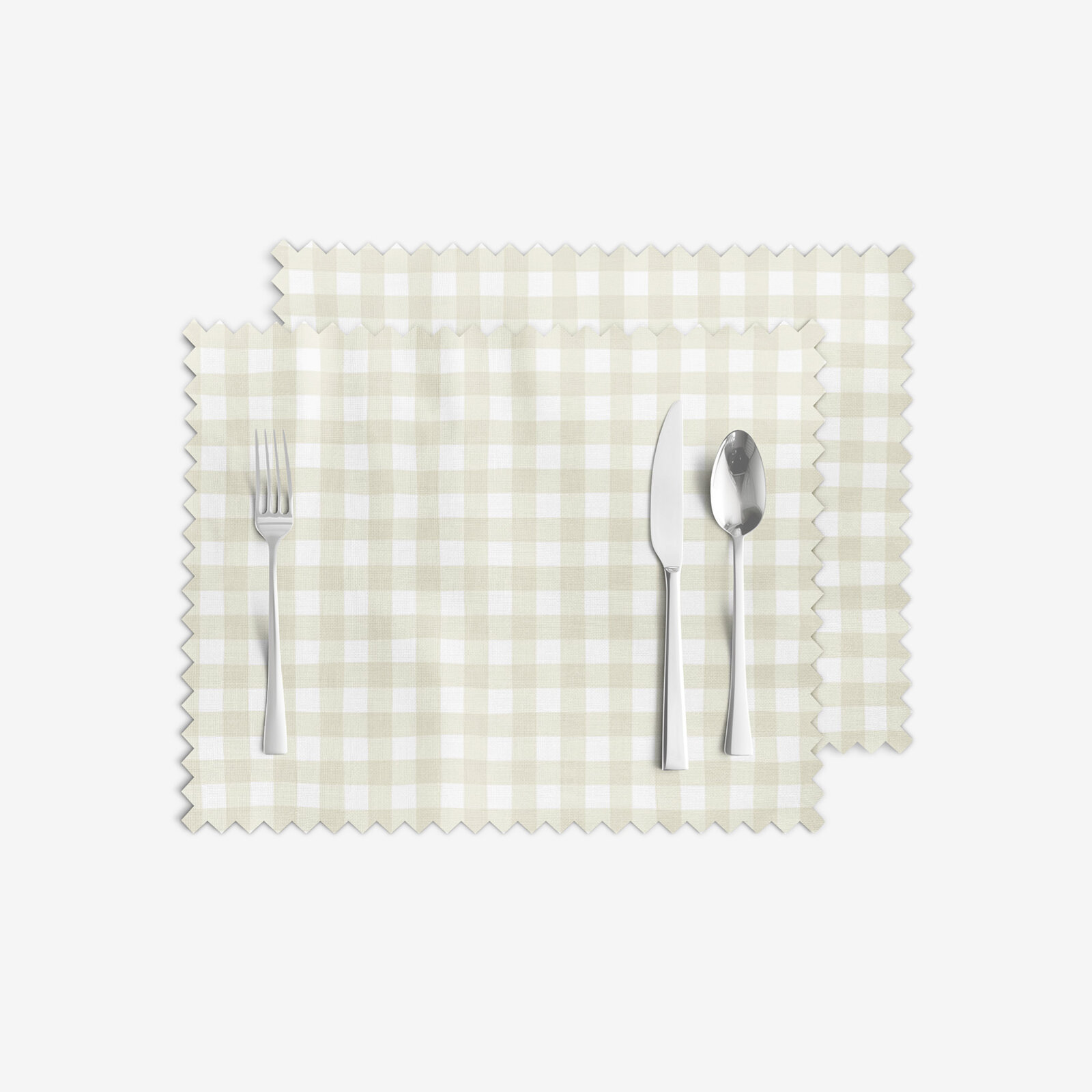 Tischset Teflon - beige Würfel - 2 Stück