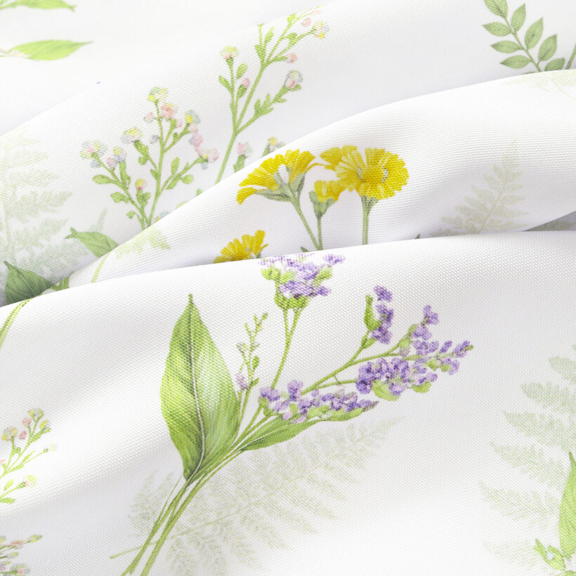 Ovale Tischdecke Teflon - Waldblumen