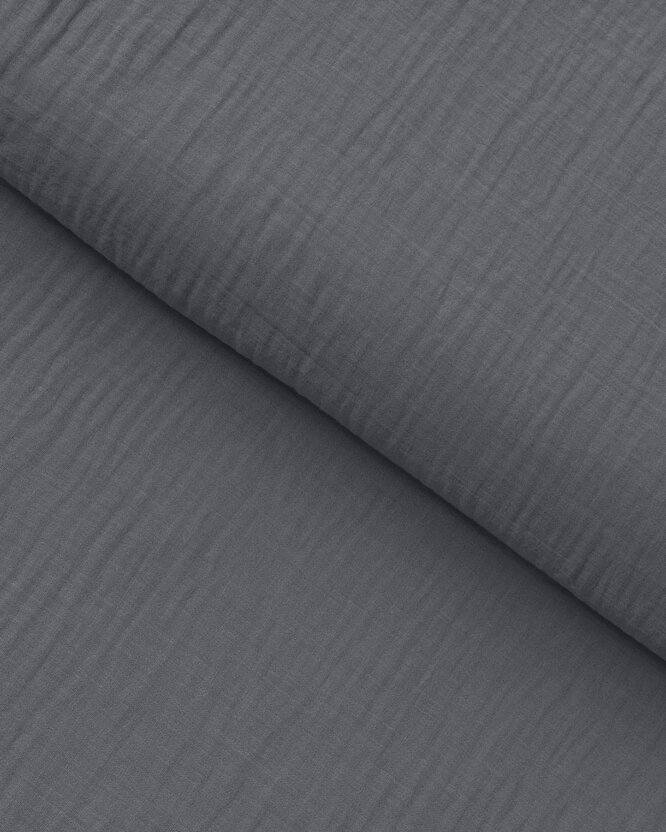 Musselinstoff – anthrazit