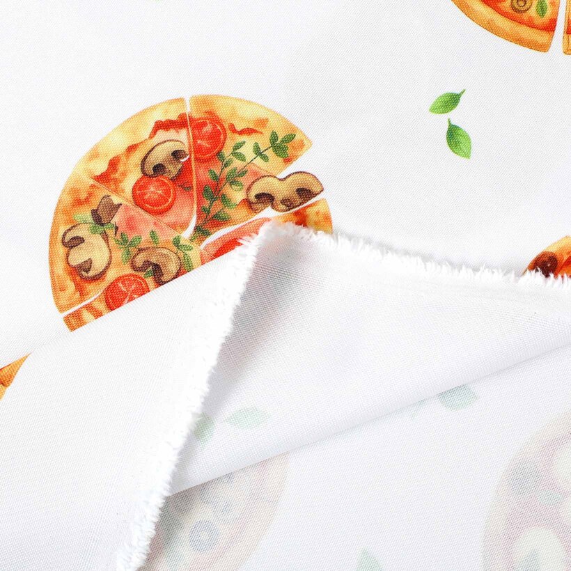 Teflonstoff für Tischdecken - köstliche Pizza
