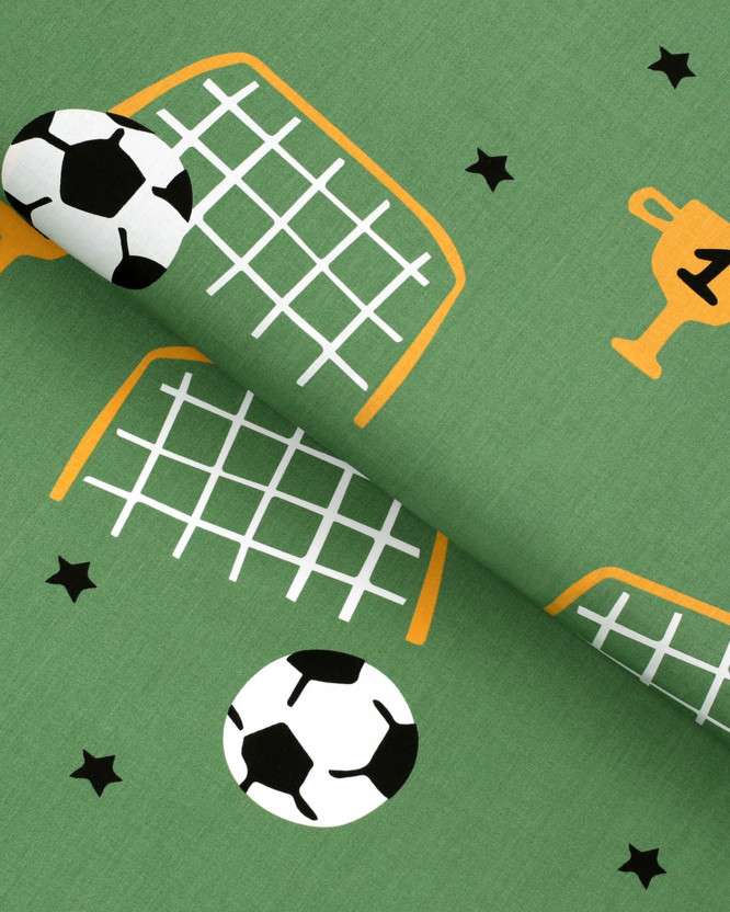 Baumwollstoff - Fußballwelt