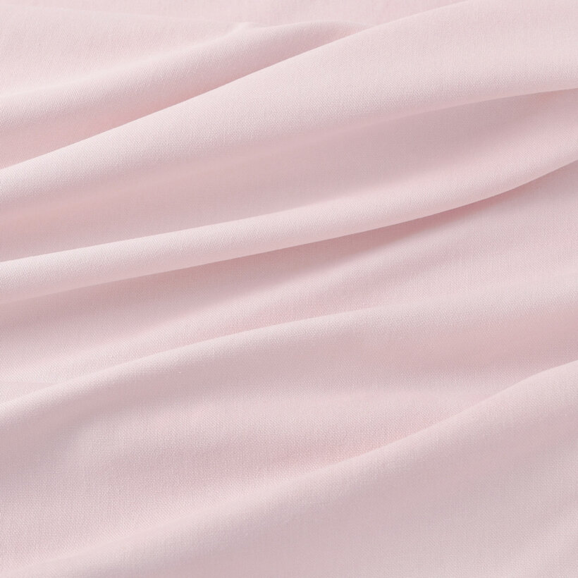 Natürlicher Leinenmischstoff - puderrosa