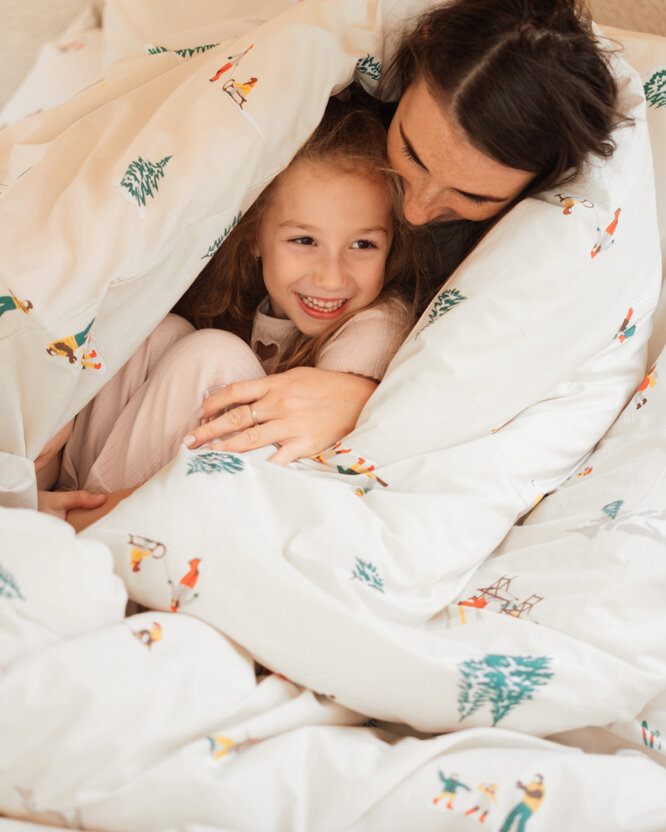 Weihnachtlich Bettwäsche aus Baumwolle - Winterfreuden