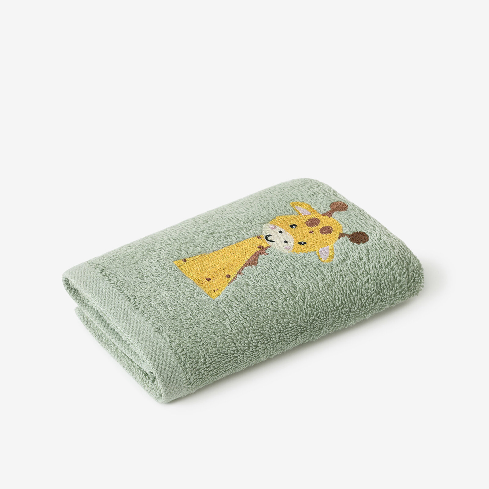 Kinder-Frottierhandtuch - Giraffe auf Salbei