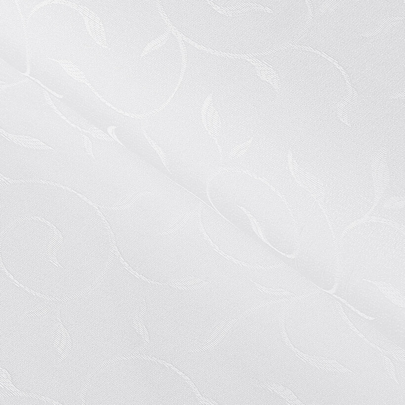 Teflonstoff für Tischdecken – weiß mit großen Ornamenten