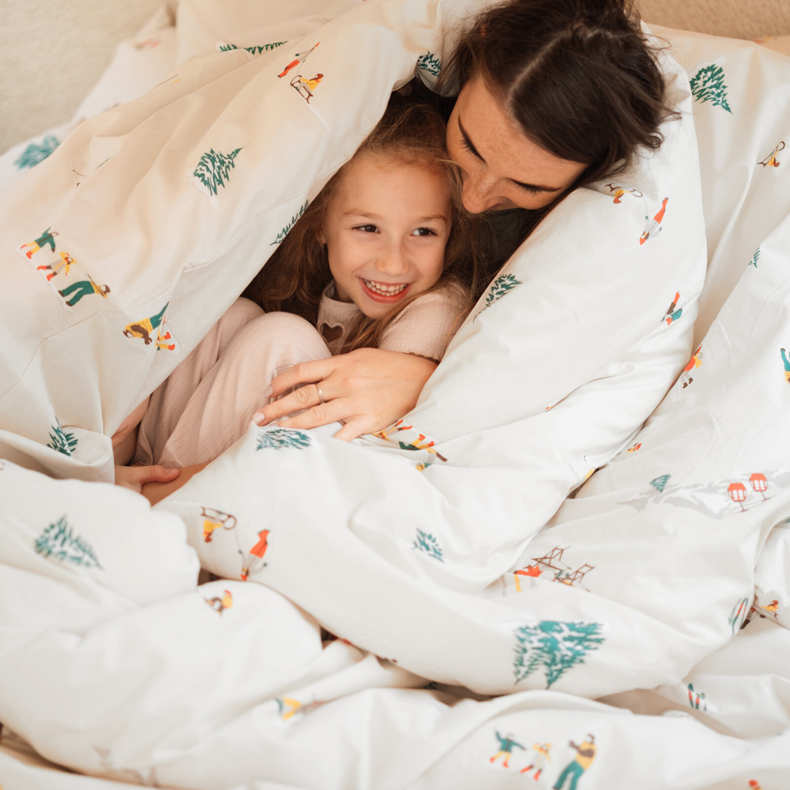 Weihnachtlich Bettwäsche aus Baumwolle - Winterfreuden