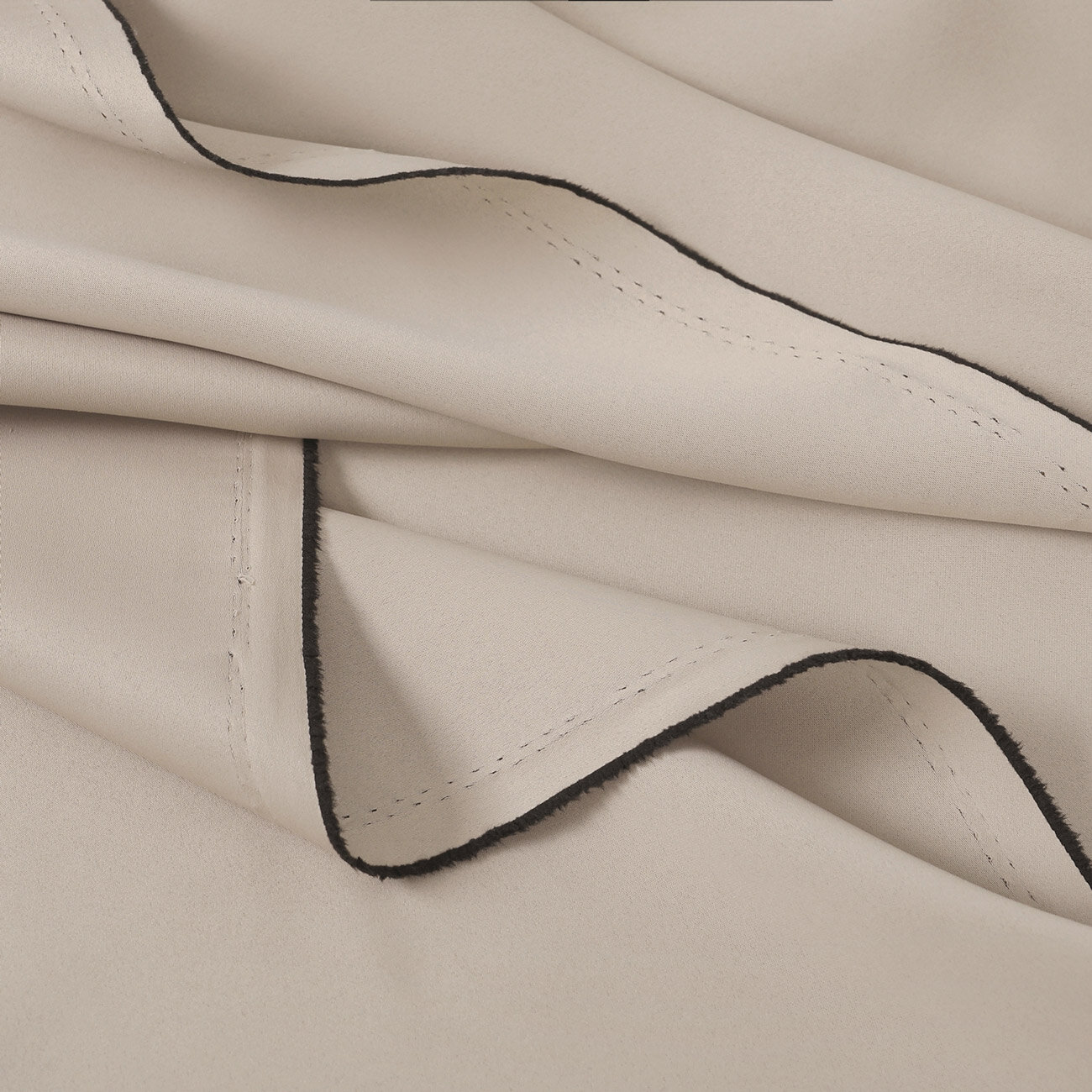 Verdunkelungsstoff Blackout mit Satin-Glanz - natur