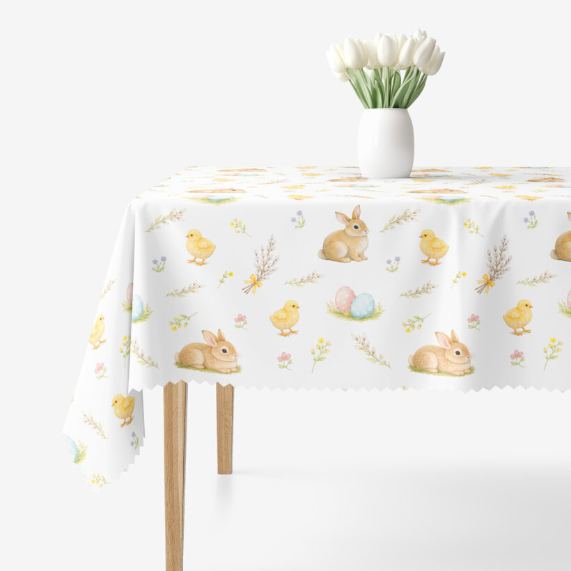 Ostern Eckige Teflon-Tischdecke - Frohe Ostern