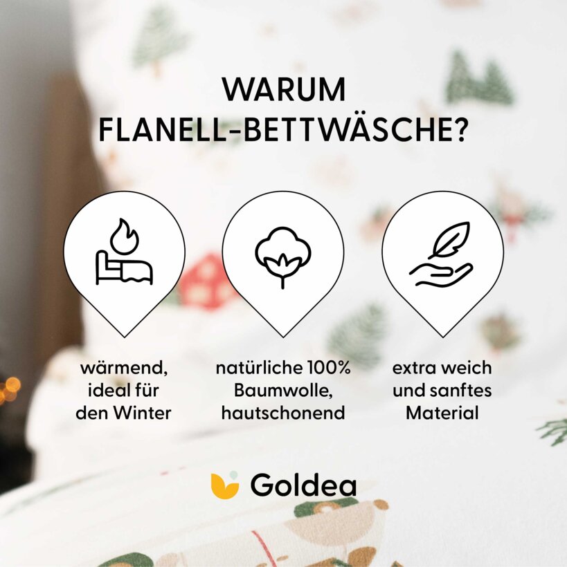 Weihnachtlich Flanell-Bettwäsche - Traditionelle Weihnachten