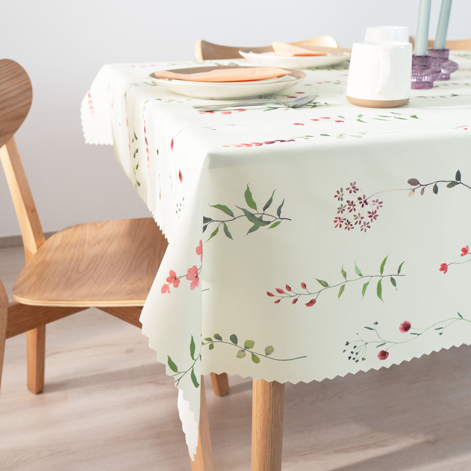 Eckige Tischdecke Teflon - Feldblumen