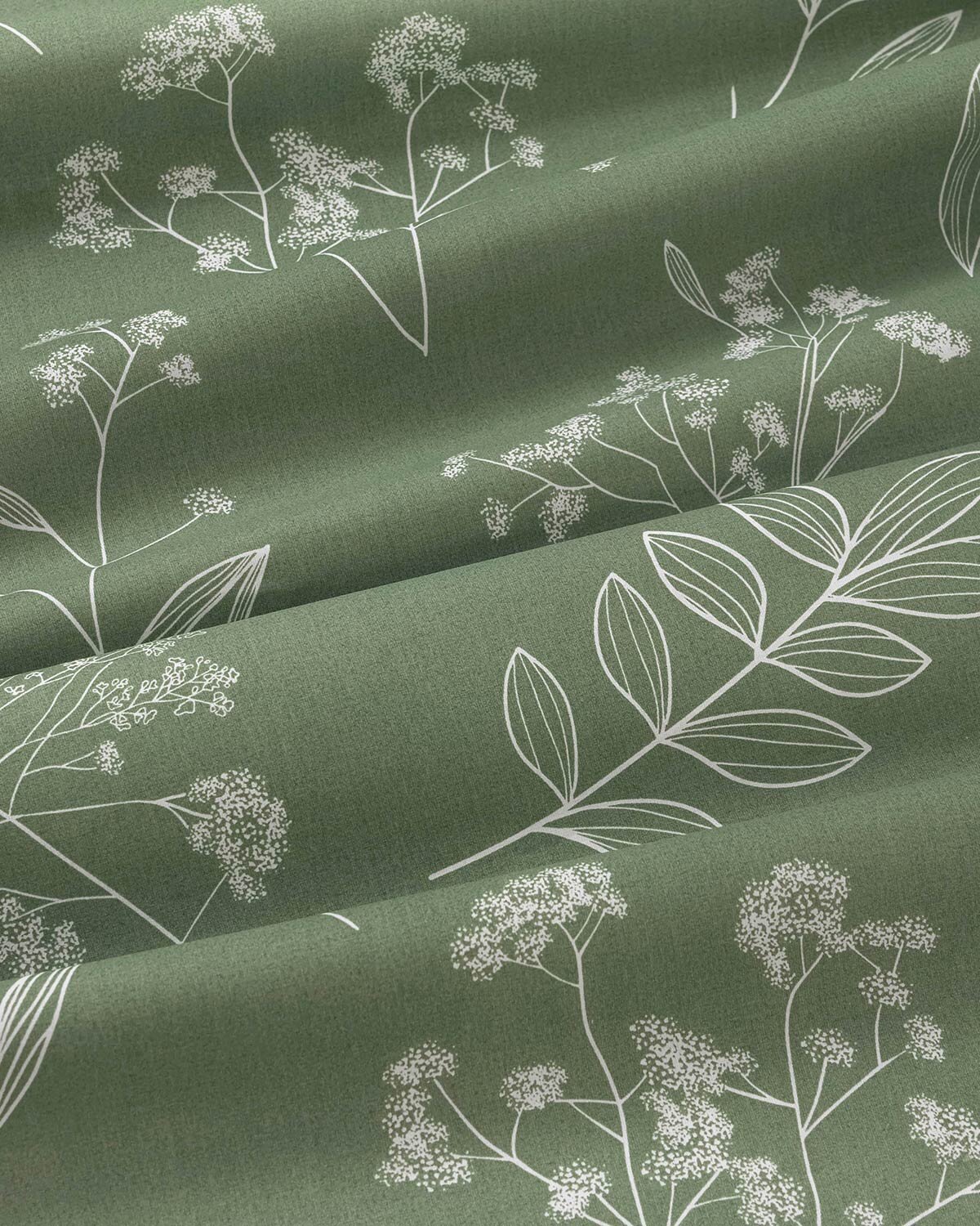 Eckige Tischdecke 100% Baumwolle - Kräuterblätter