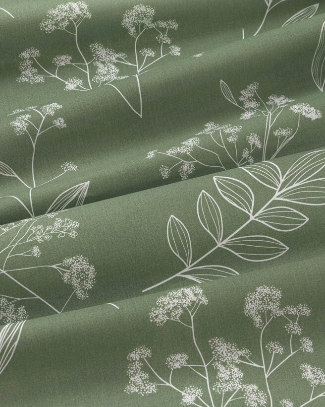 Eckige Tischdecke 100% Baumwolle - Kräuterblätter