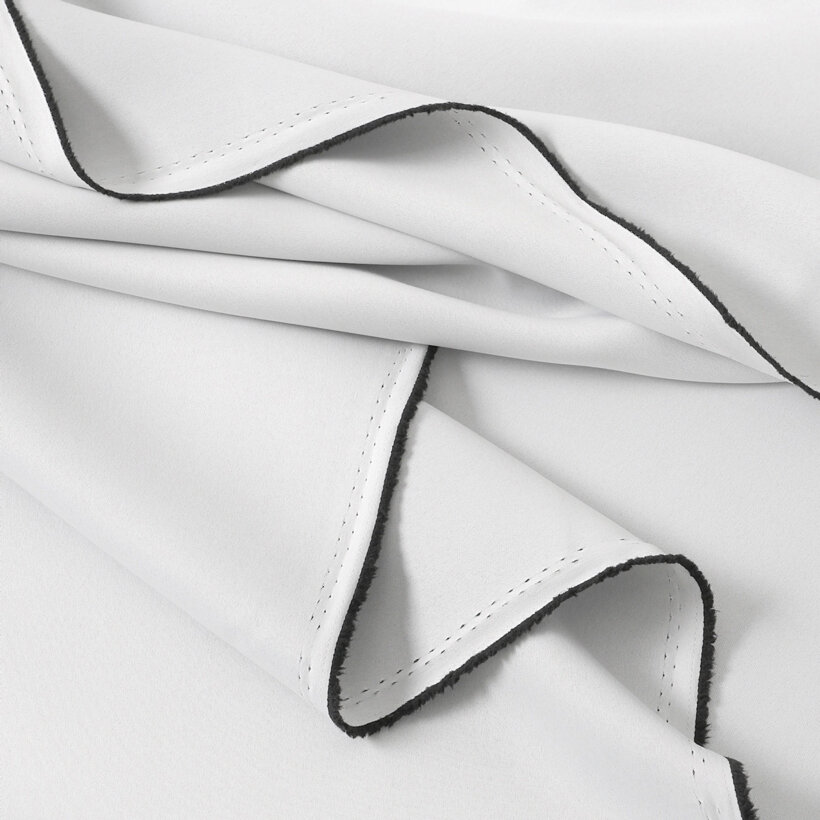 Verdunkelungsstoff Blackout mit Satin-Glanz - silber