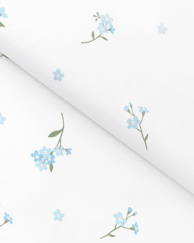 Baumwollstoff - Vergissmeinnicht