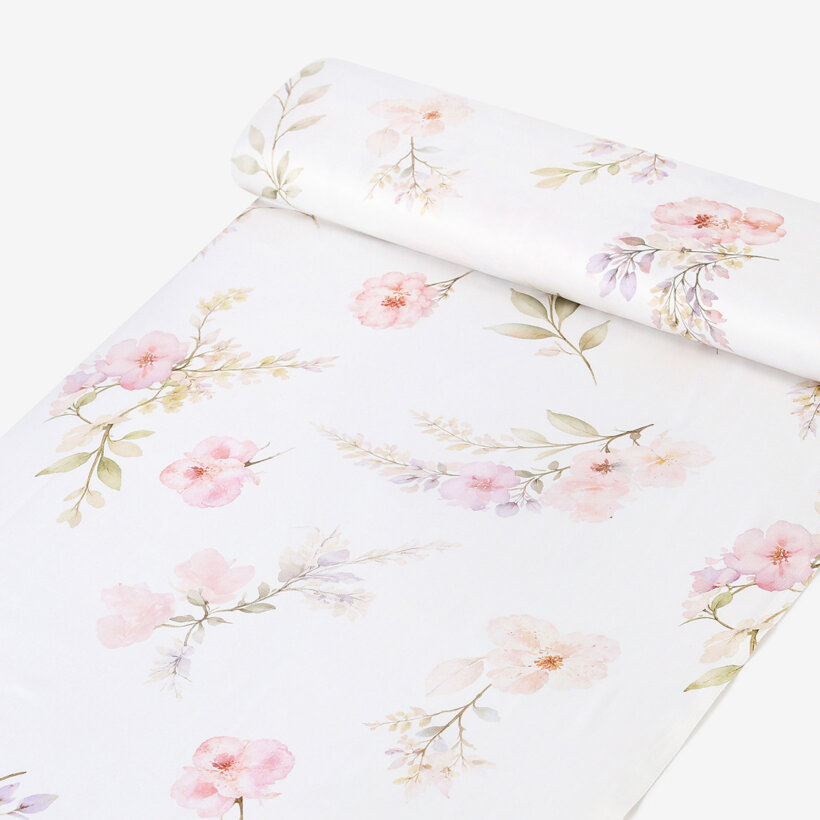 Mako-Satin - Romantische Wiese