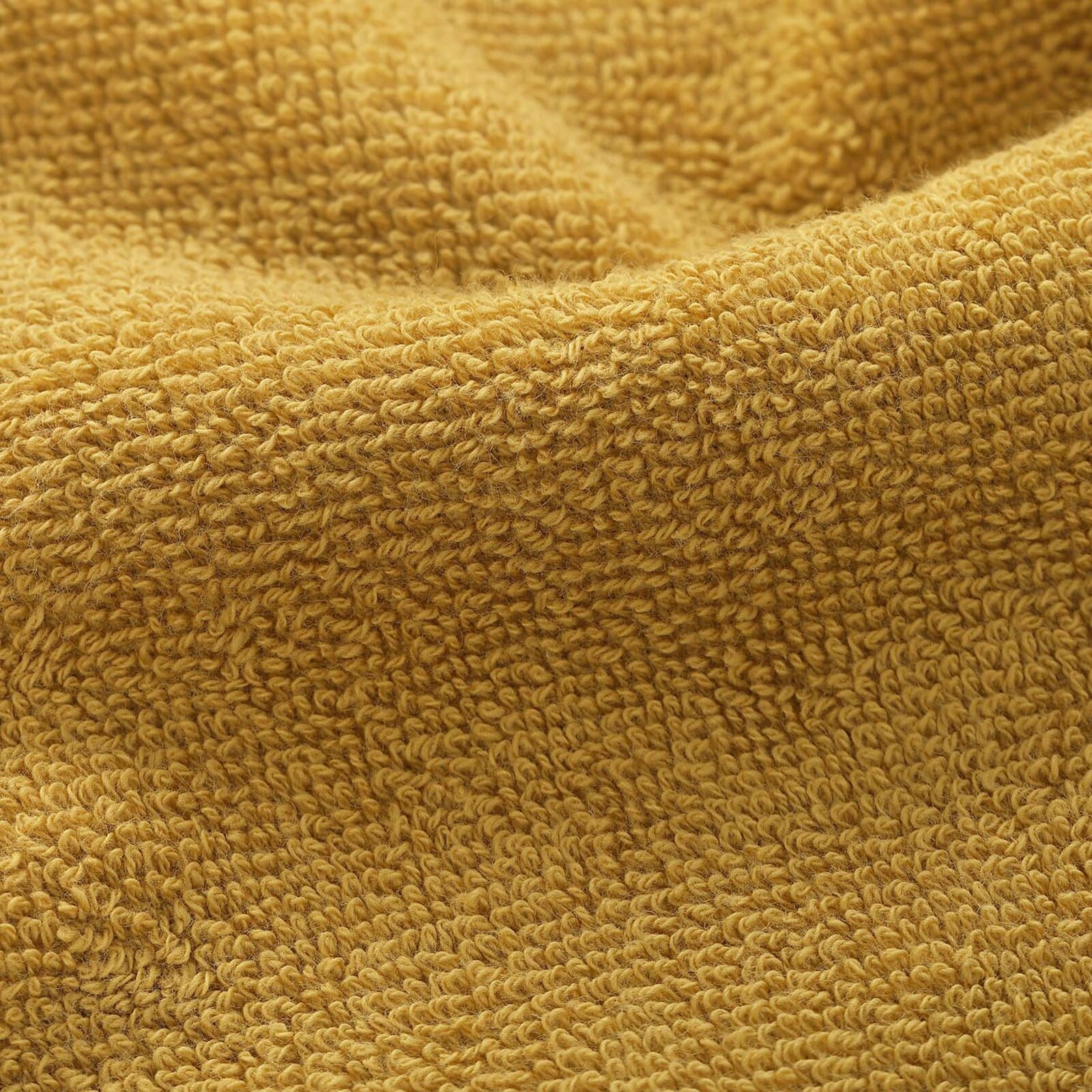 Frottierhandtuch/Duschtuch Soft ohne Bordüre – senfgelb