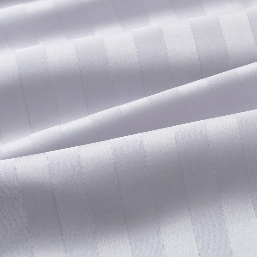 Damast - hellgraue Streifen mit Satin-Glanz