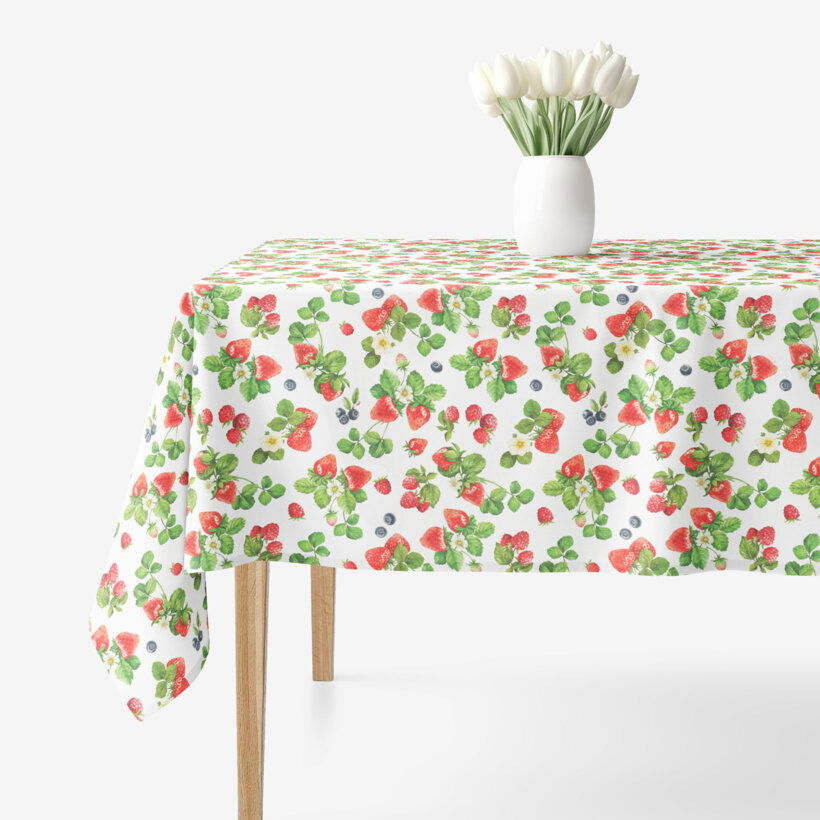 Eckige Tischdecke Valencia - Waldfrüchte