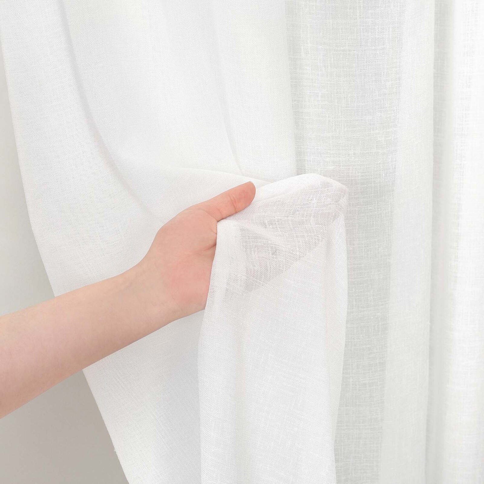 Voile – Rustikales Weiß