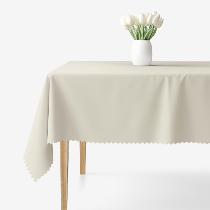 Eckige Tischdecke Teflon - natur