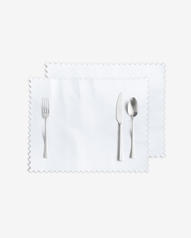 Tischsets Teflon - weiß - Set 2 Stück