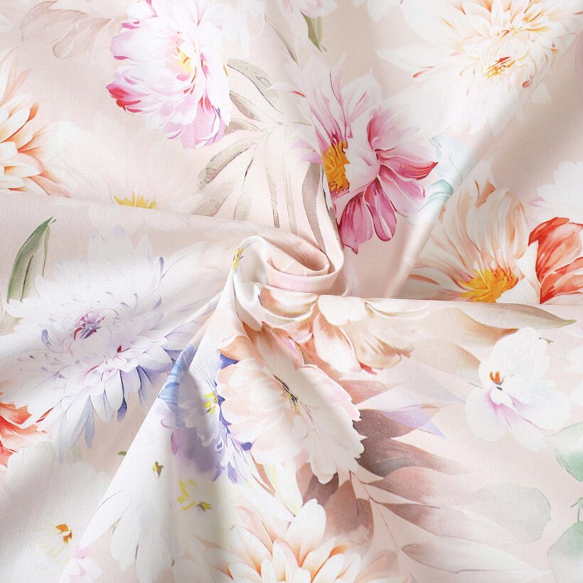 Baumwollstoff Deluxe - wilde Blumen