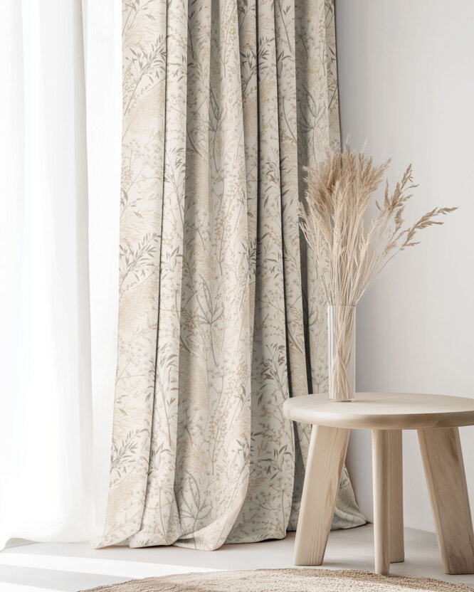 Dekorativer Vorhang Valencia - Wiesengräser