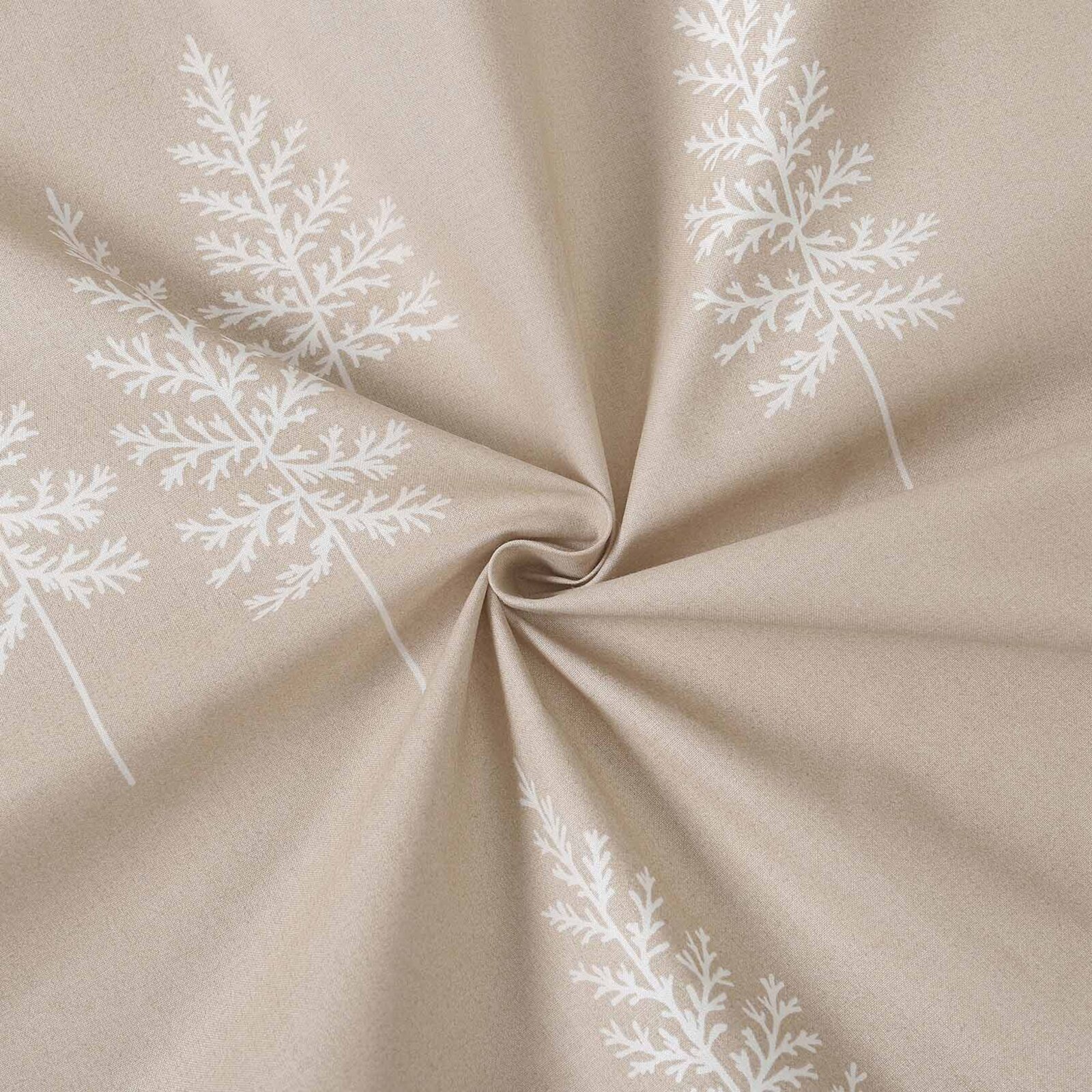 Weihnachtlicher Baumwollstoff - Nordische Tannenbäume