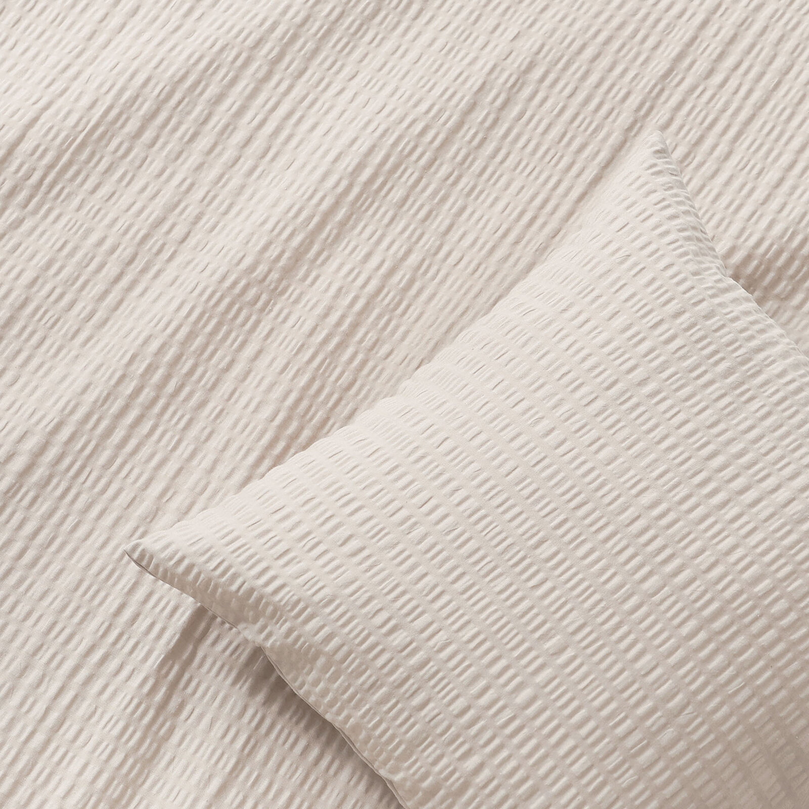 Seersucker-Kissenbezug - latte