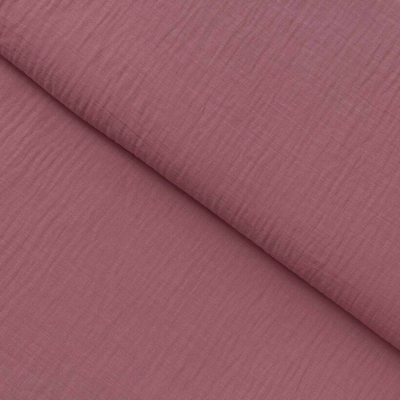 Musselinstoff – burgunderrosa