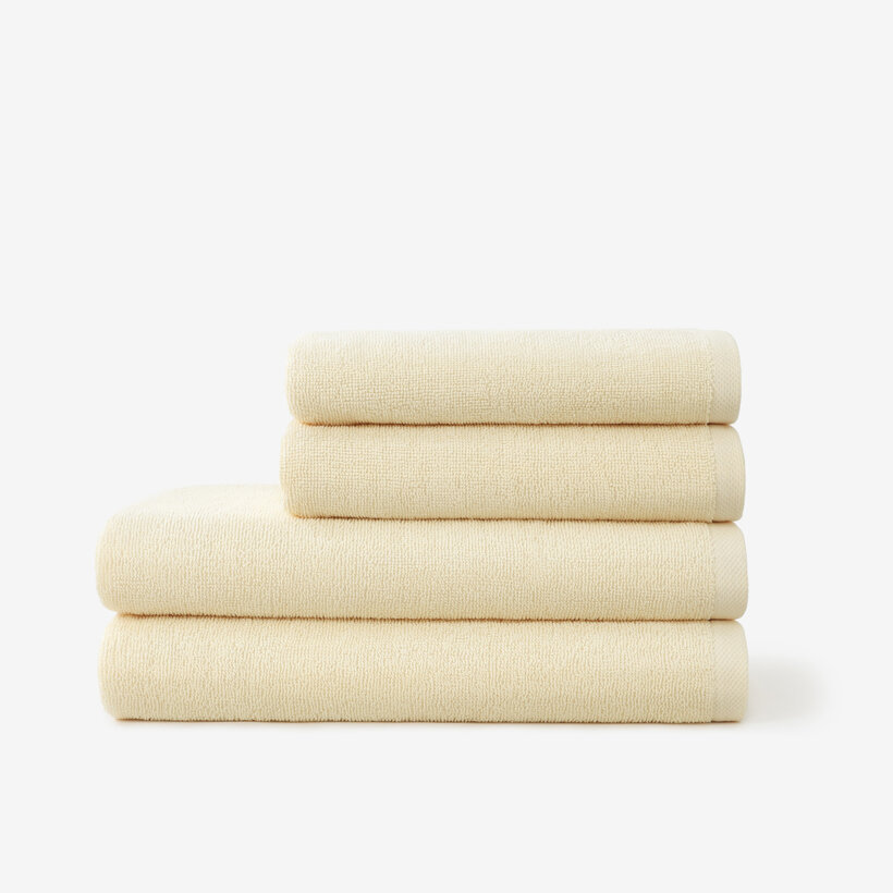 Frottierhandtuch/Duschtuch Soft ohne Bordüre – creme