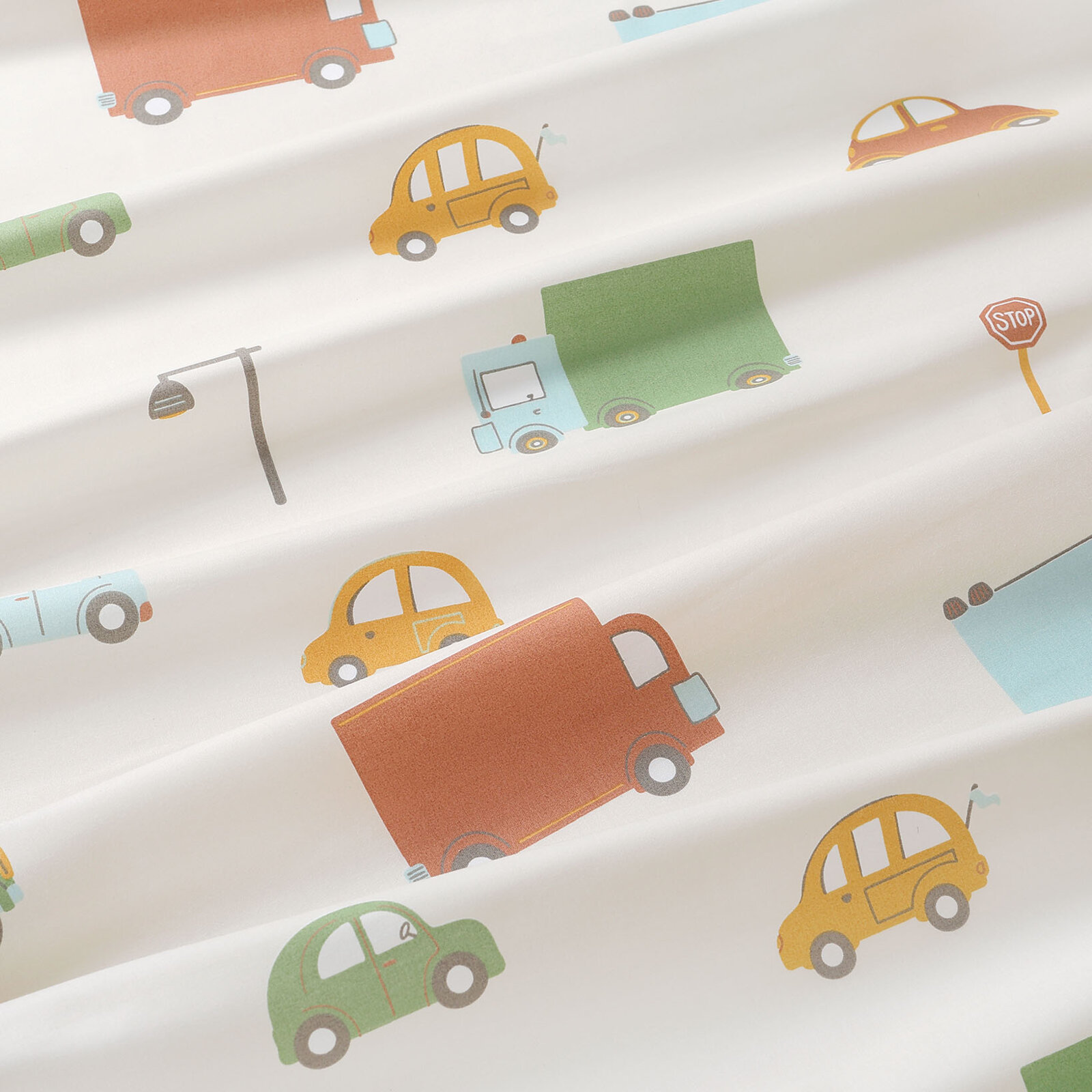 Spannbetttuch aus Baumwolle für Babybetten - Welt der Autos