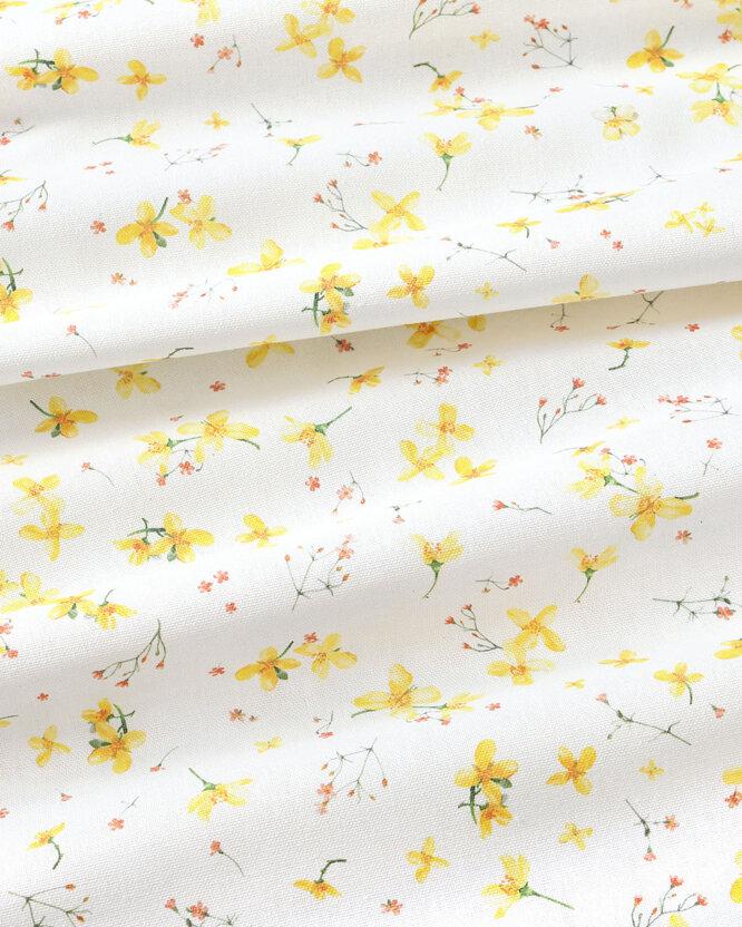 Dekorativer Stoff Valencia - Blüten der Narzissen