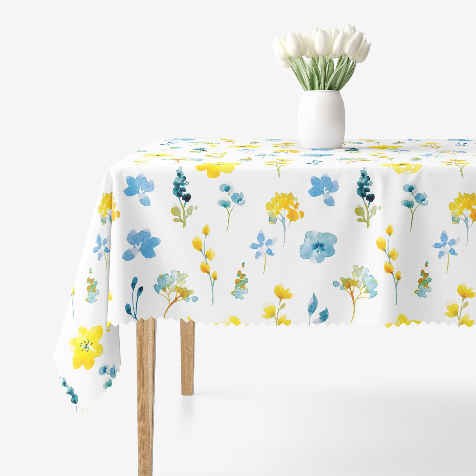 Eckige Tischdecke Teflon - frische Wiese
