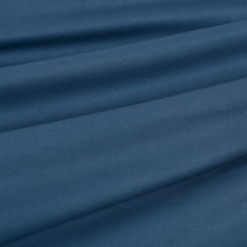 Spannbetttuch aus Baumwolle für Babybetten - marineblau