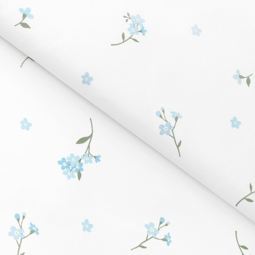 Baumwollstoff - Vergissmeinnicht