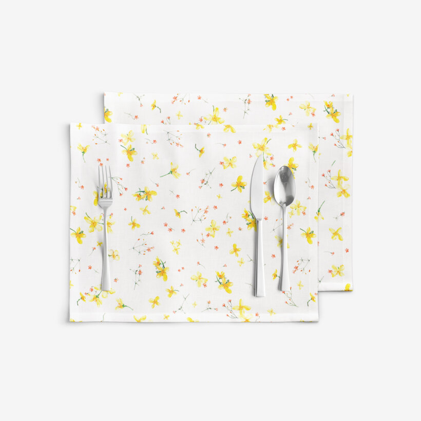 Tischset Valencia - Blüten der Narzissen - Set 2 Stück