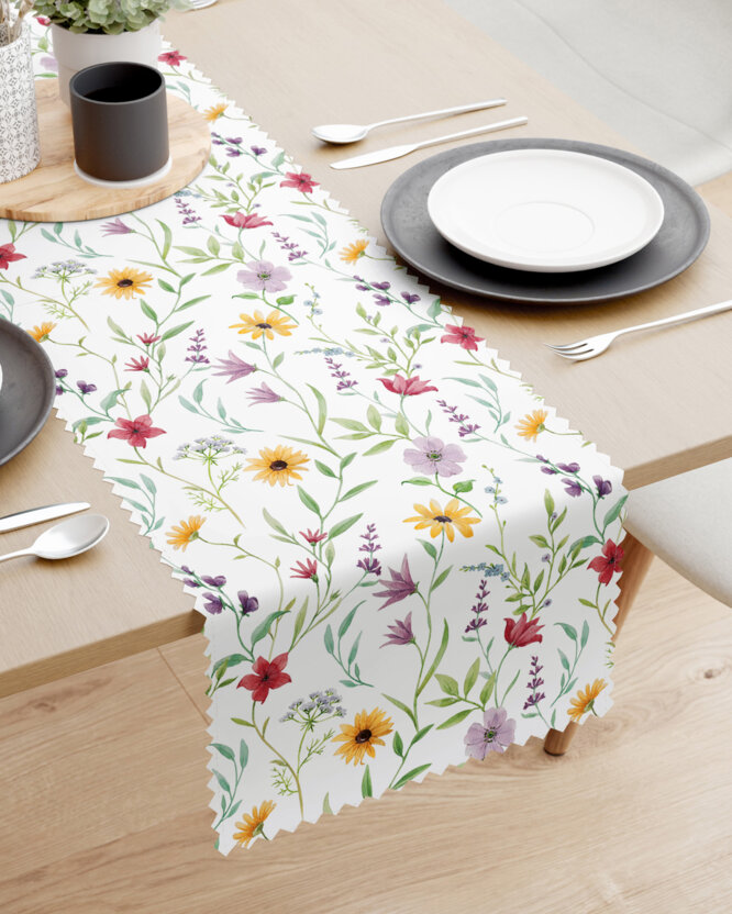 Teflon - Tischläufer - bunte Frühlingsblumen