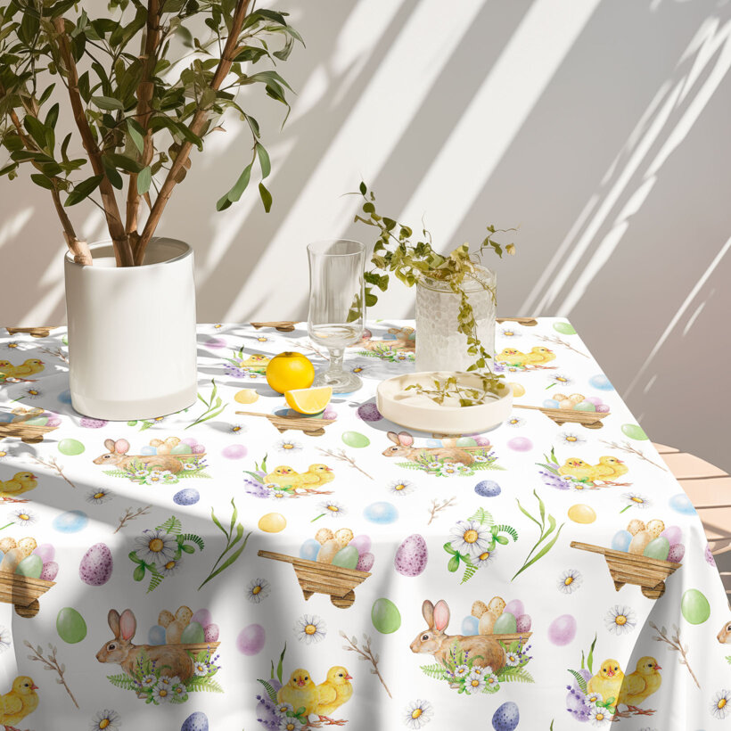 Ostern Eckige Teflon-Tischdecke - Ostersymbole