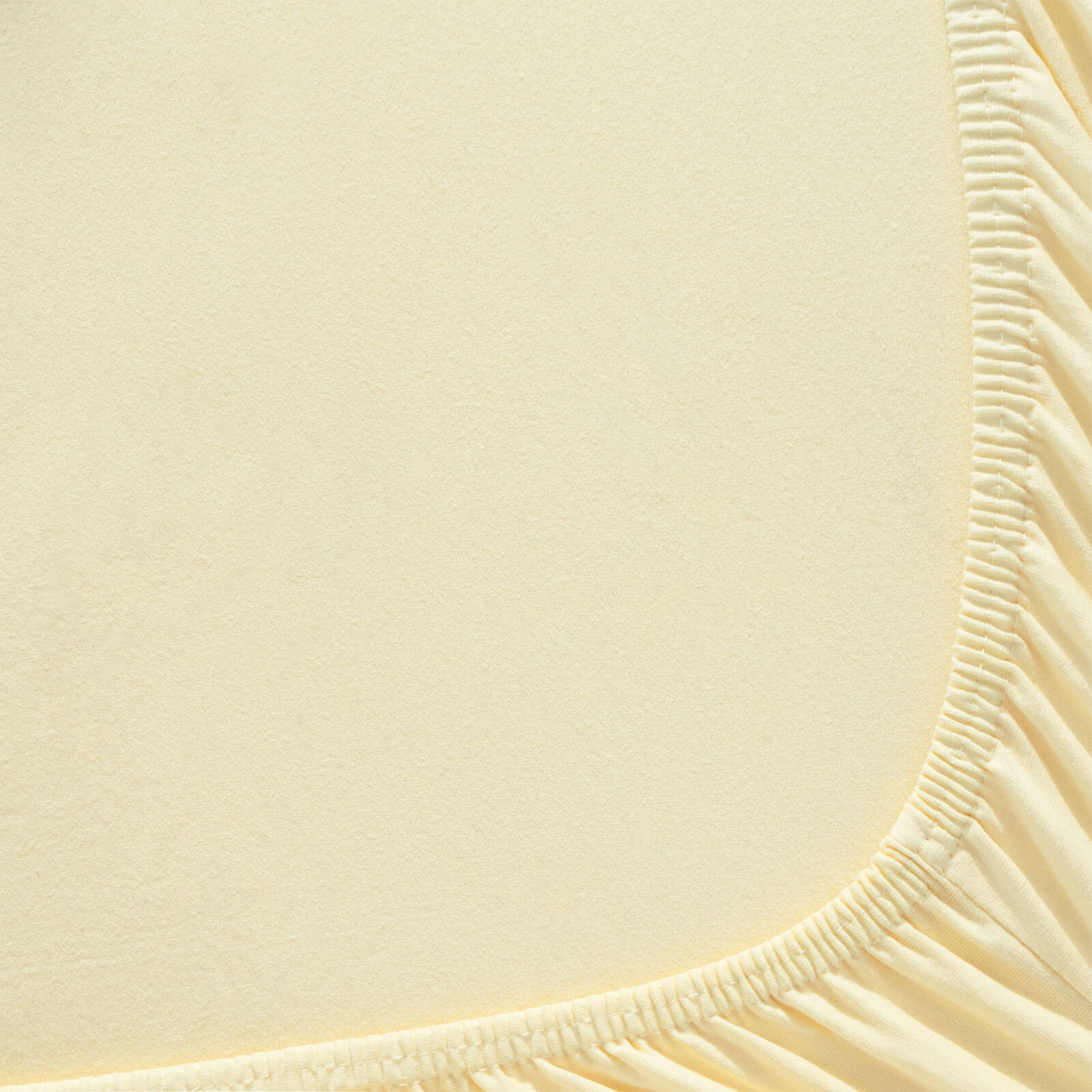 Bettlaken Jersey mit Gummiband  - Bananenfarbe