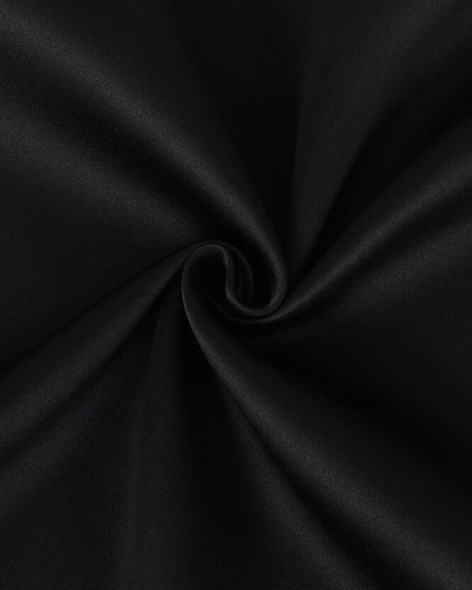 Verdunkelungsstoff Blackout mit Satin-Glanz - schwarz
