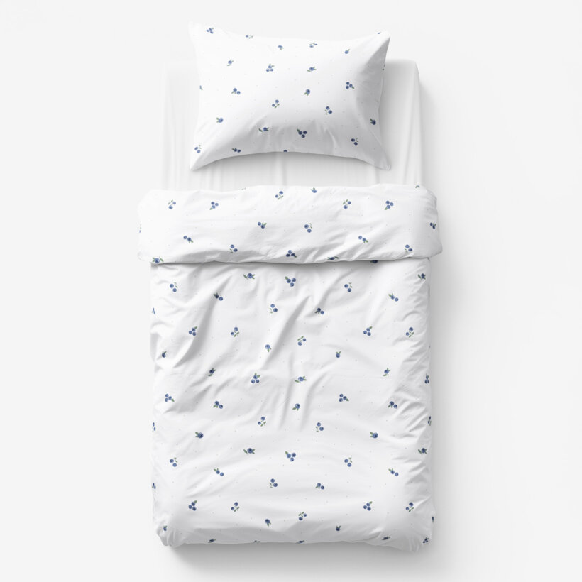 Kinder - Bettwäsche aus Baumwolle - Heidelbeeren