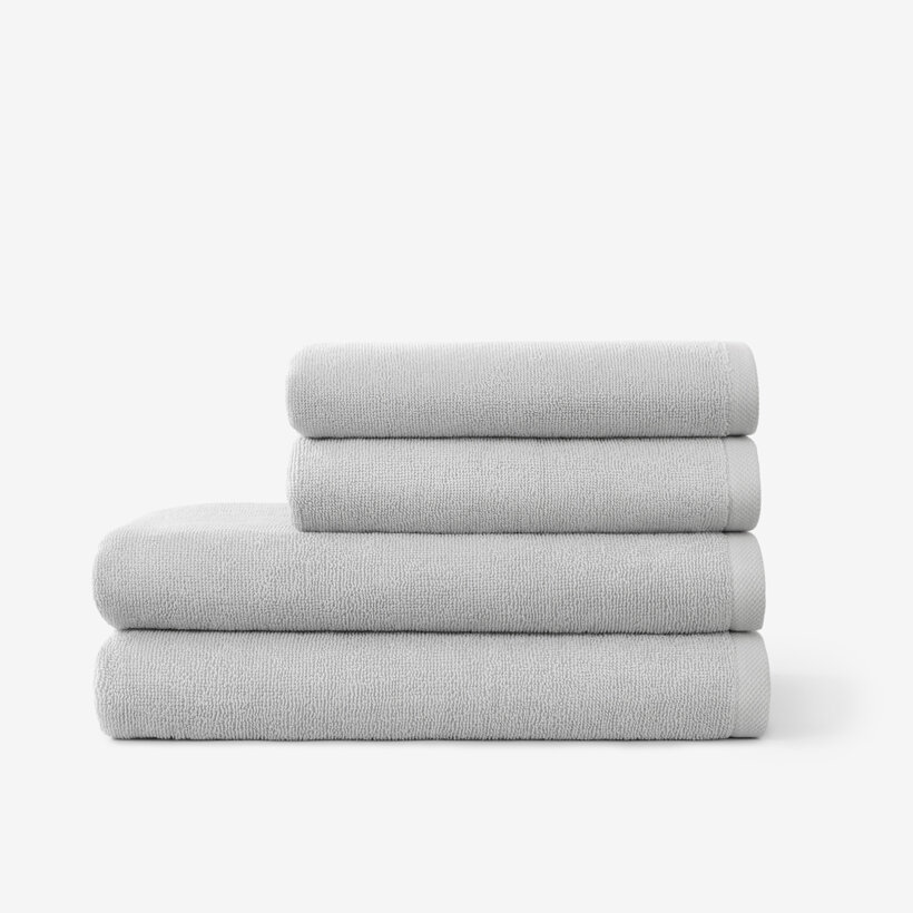 Frottierhandtuch/Duschtuch Soft ohne Bordüre – grau