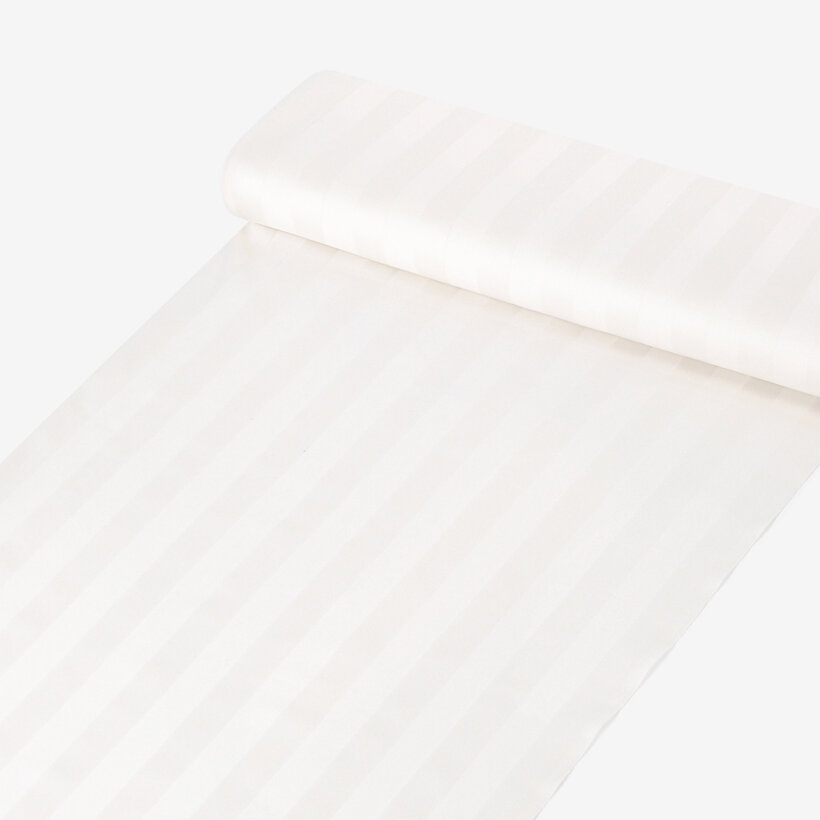 Damast - creme Streifen mit Satin-Glanz