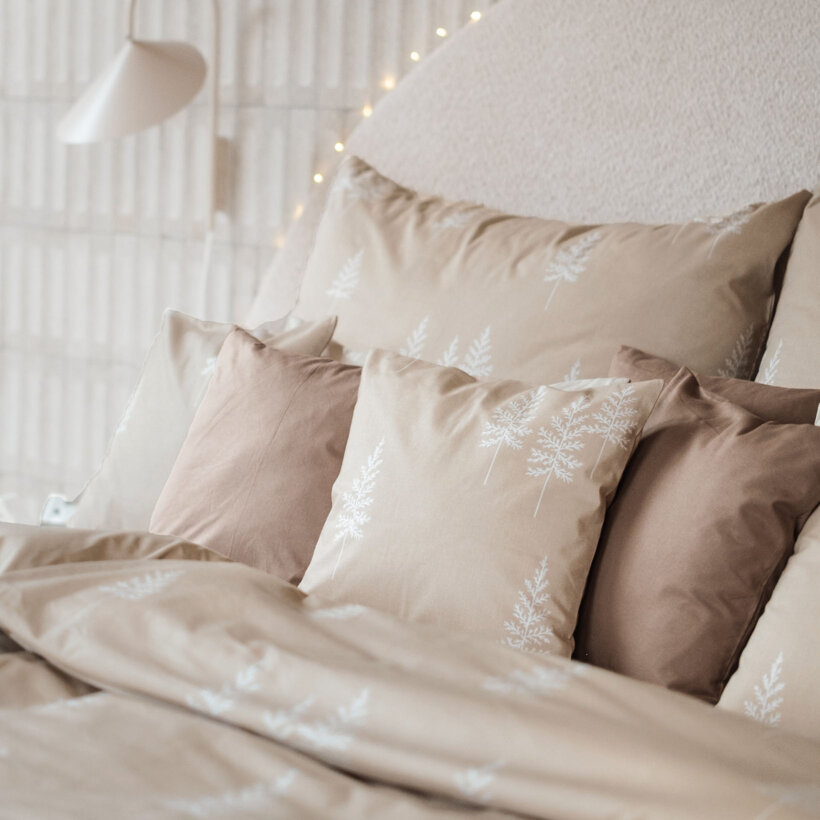 Weihnachtlich Bettwäsche aus Baumwolle - Nordische Tannenbäume