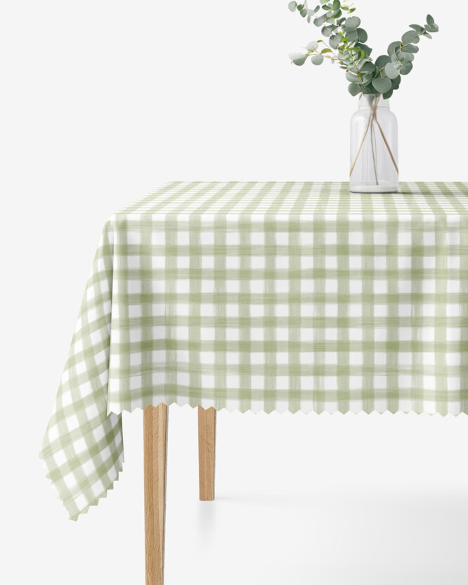 Eckige Teflon-Tischdecke - Landhauskaro