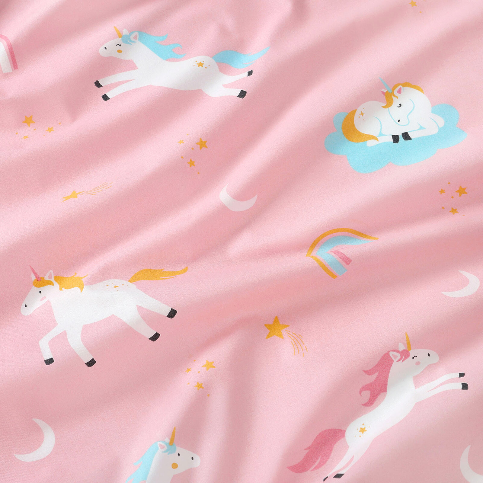 Baumwollstoff - Lustige Einhörner