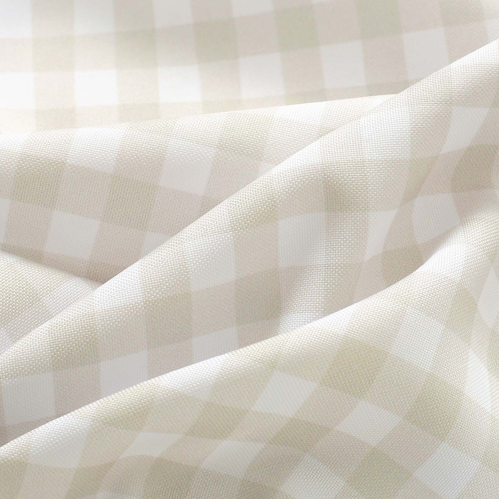 Teflonstoff für Tischdecken - beige Würfel